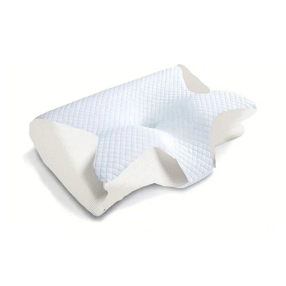 Memory Foam Cervical Pillow for Neck Pain | 2-in-1 Ergonomic Contour Orthopedic Neck Support Pillow