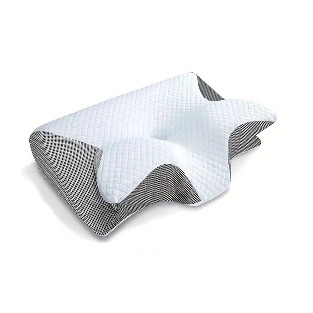 Memory Foam Cervical Pillow for Neck Pain | 2-in-1 Ergonomic Contour Orthopedic Neck Support Pillow