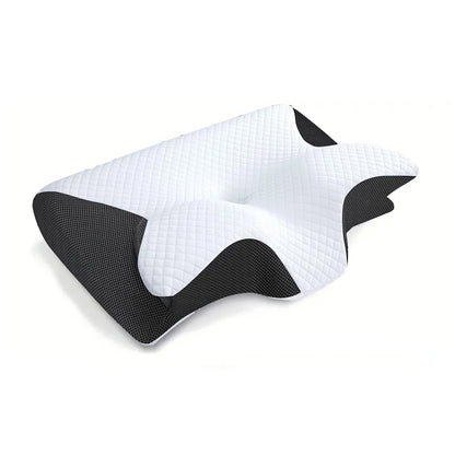 Memory Foam Cervical Pillow for Neck Pain | 2-in-1 Ergonomic Contour Orthopedic Neck Support Pillow